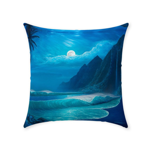 "Elegance Of The Moon" Throw Pillows