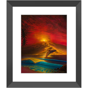 "Mauna Loa Awakes" Framed Prints