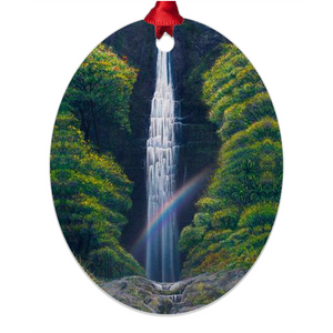 "Kauai Falls" Metal Ornaments