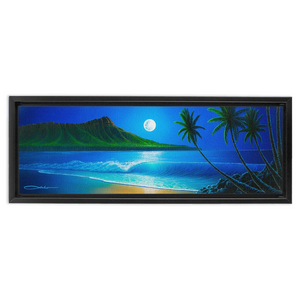 "Blue Hawaii" Framed Traditional Stretched Canvas