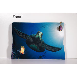 "Honu Reef" Accessories Pouch - SeboArt.com