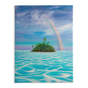 "Heaven's Lagoon" Traditional Stretched Canvas