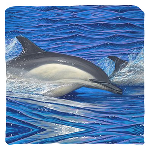 "Dolphin Blue" Throw Pillows