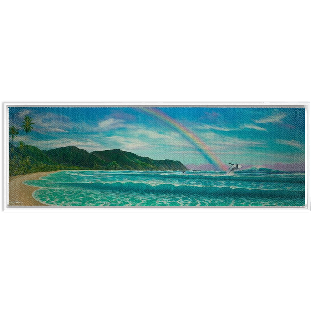 "Enchantment Of The Islands" Framed Traditional Stretched Canvas