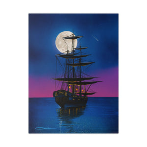 "Sailing On A Dream" Stretched Canvas Print