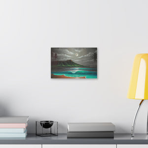 "Midnight Breeze" Stretched Canvas Print