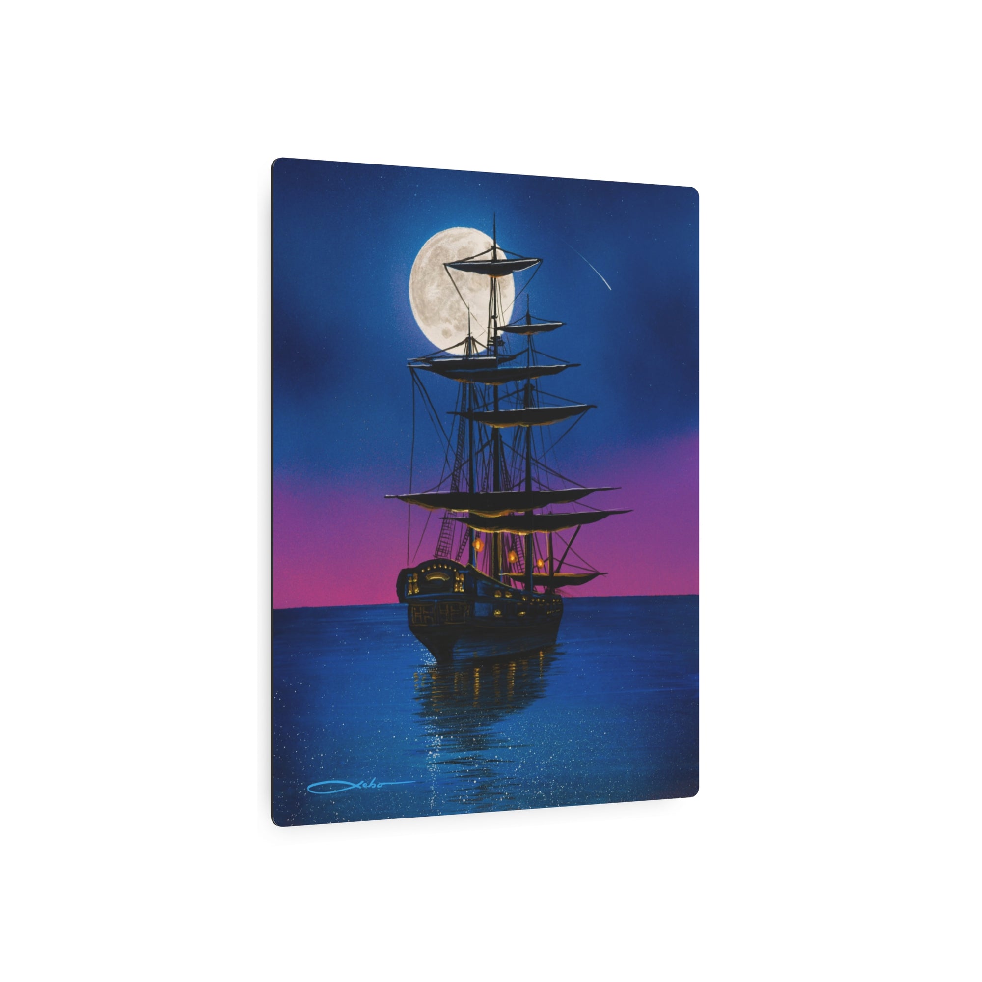 "Sailing On A Dream" Metal Print