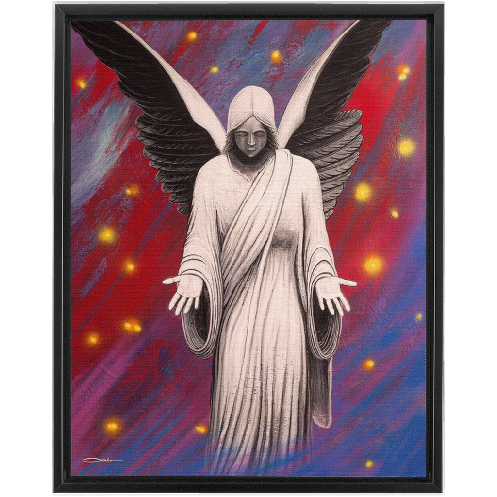 "Angel Of Peace" Framed Traditional Stretched Canvas