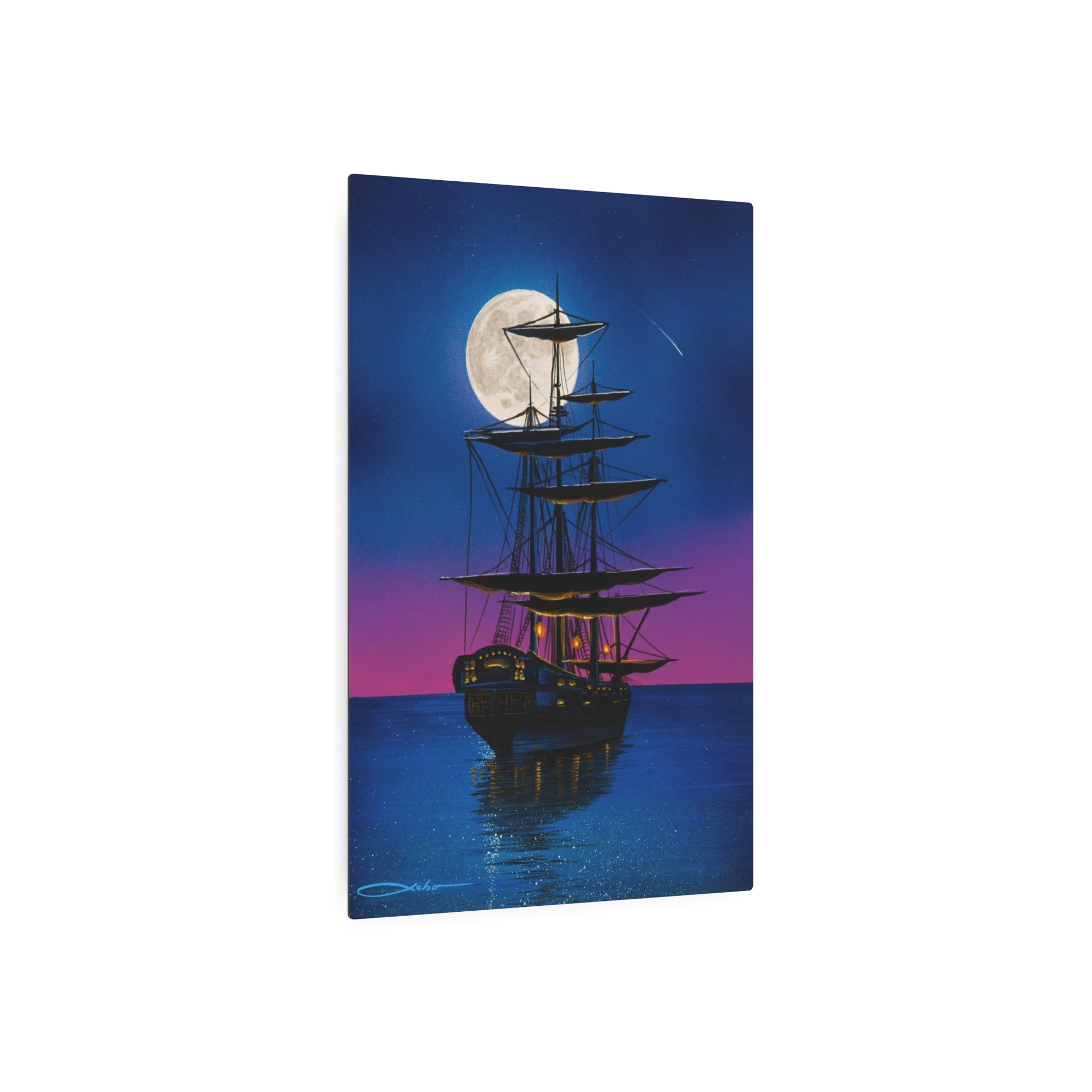 "Sailing On A Dream" Metal Print
