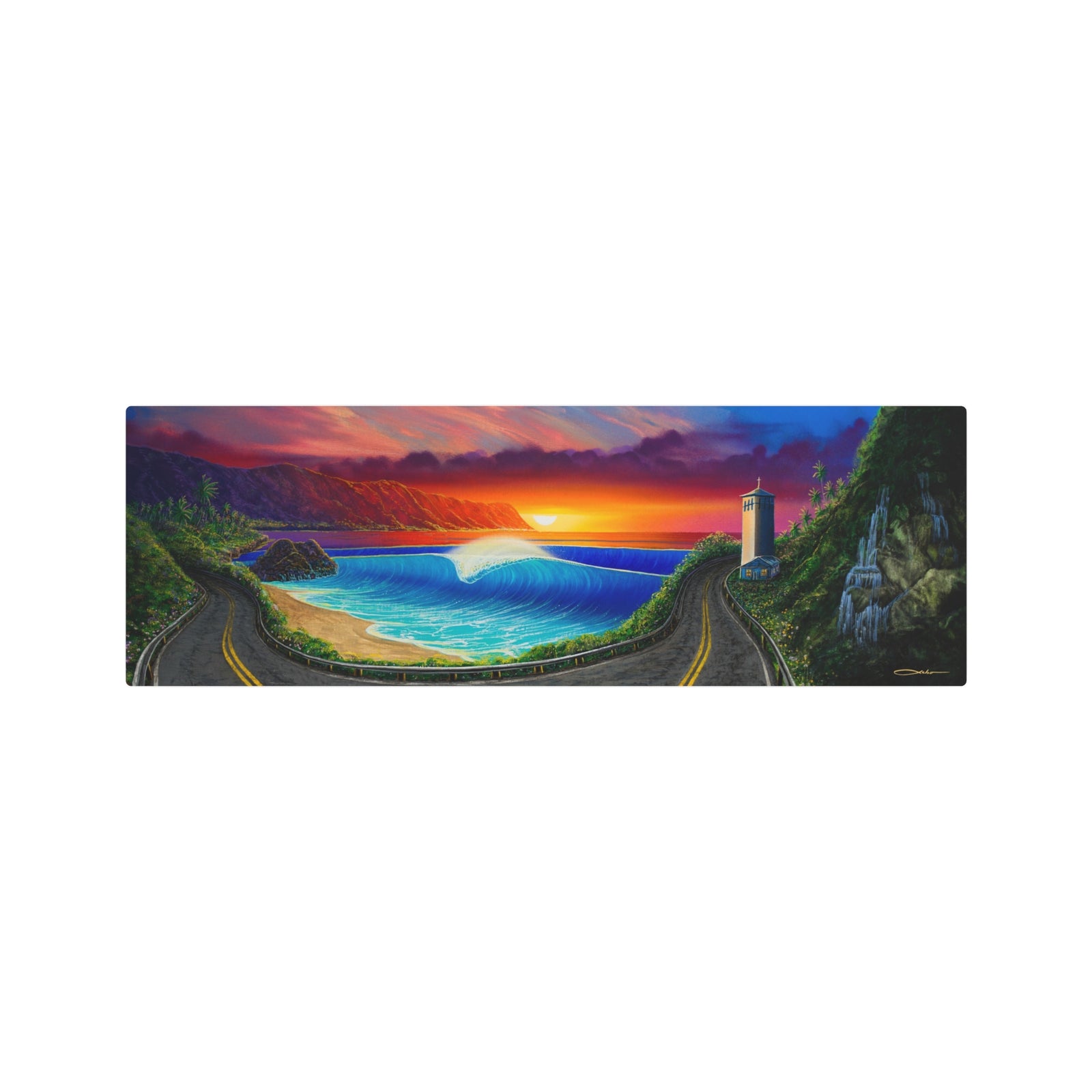 "Sunset At Waimea" Metal Print