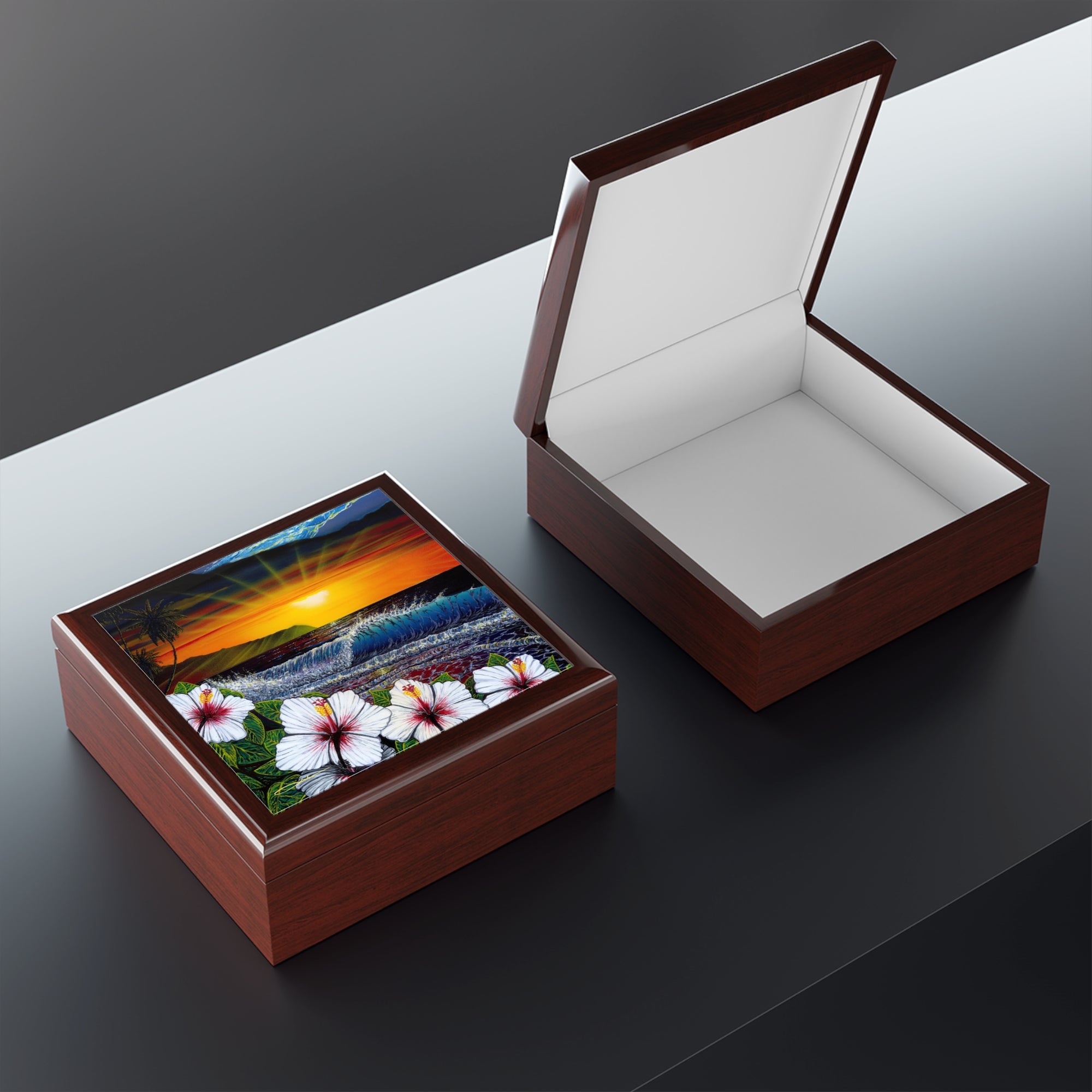 "Ehukai Beach" Jewelry Box