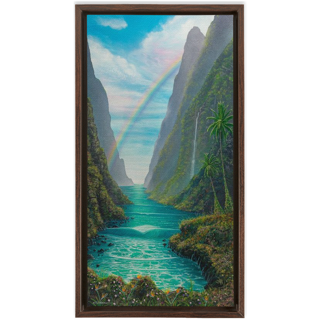 "Hidden Valley" Framed Traditional Stretched Canvas