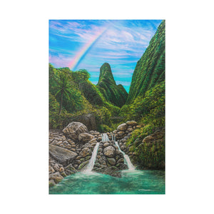 "Iao Valley" Stretched Canvas Print
