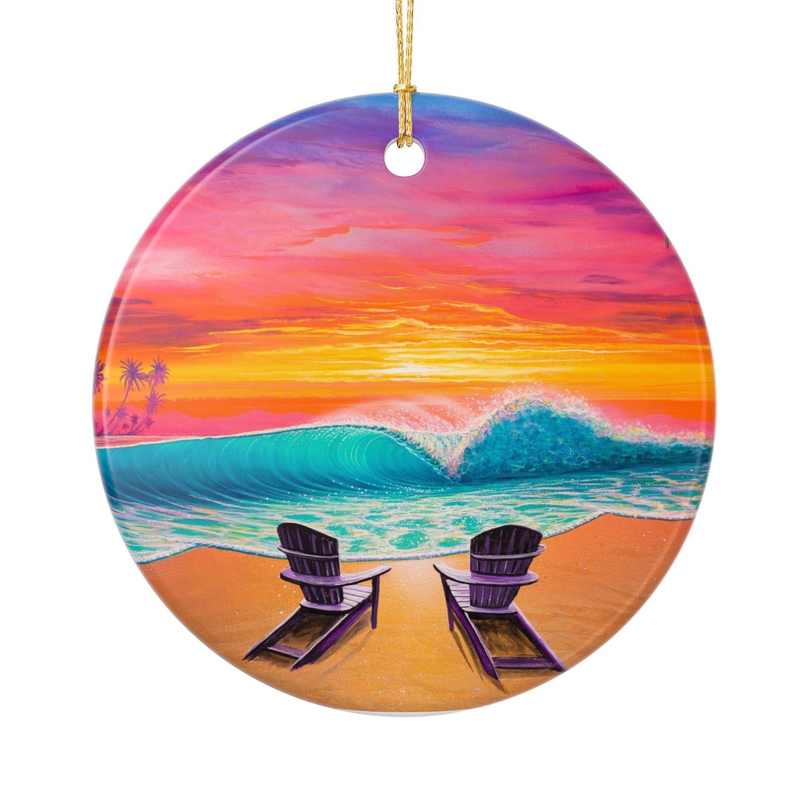 "Sunset At Margaritaville" Ceramic Ornament