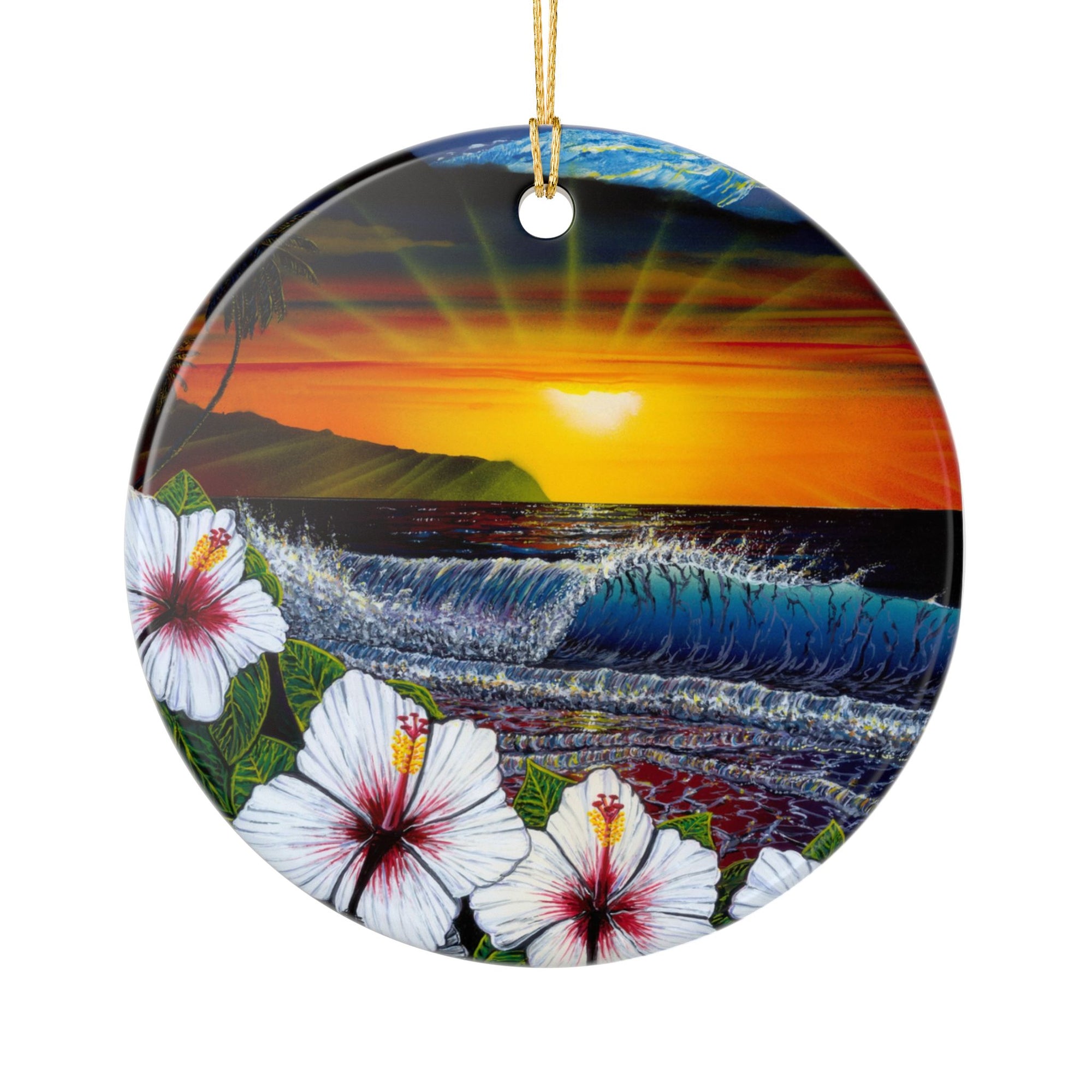 "Ehukai Beach" Ceramic Ornament