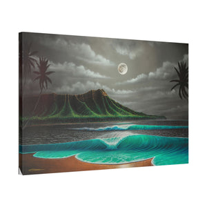 "Midnight Breeze" Stretched Canvas Print