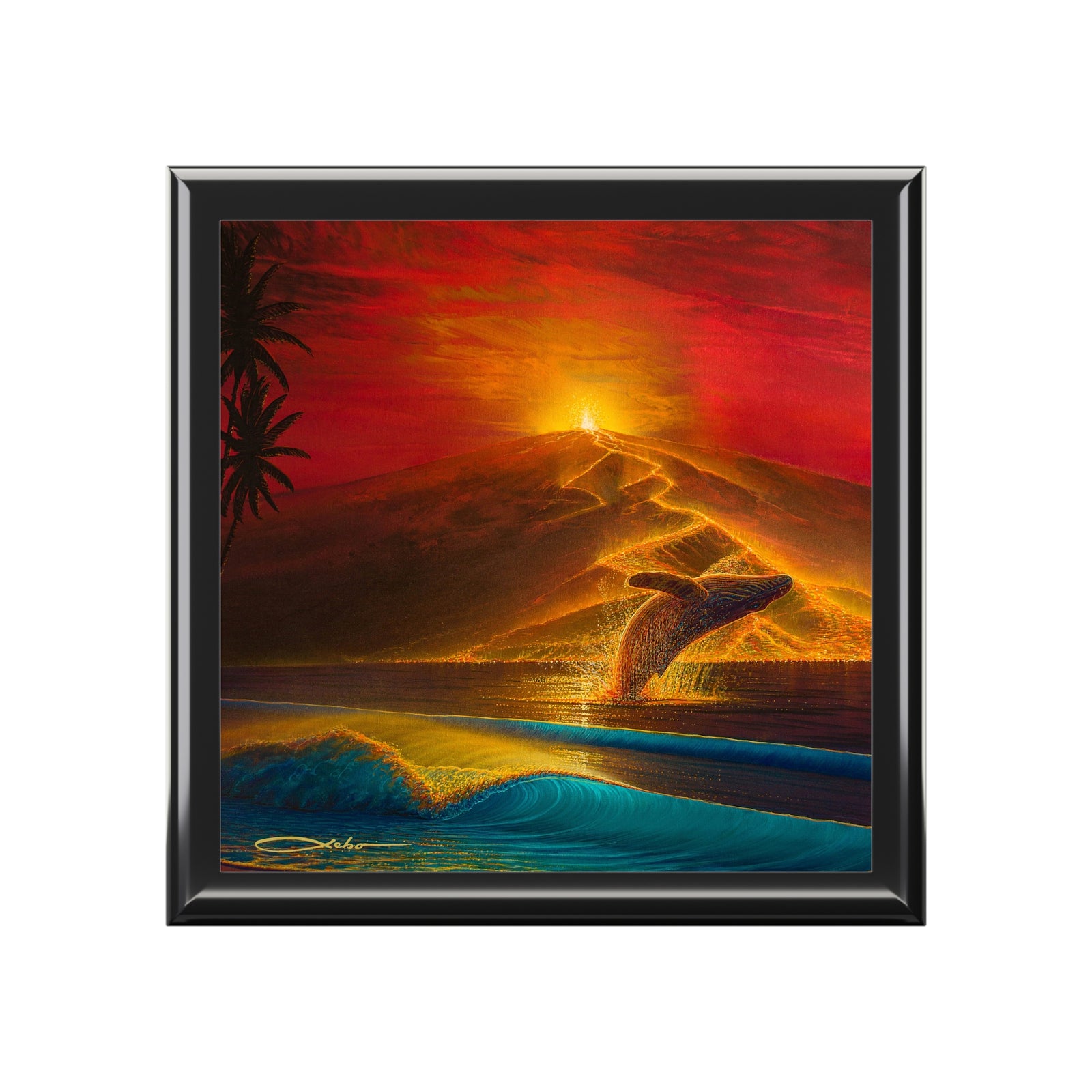 "Mauna Loa Awakes" Jewelry Box