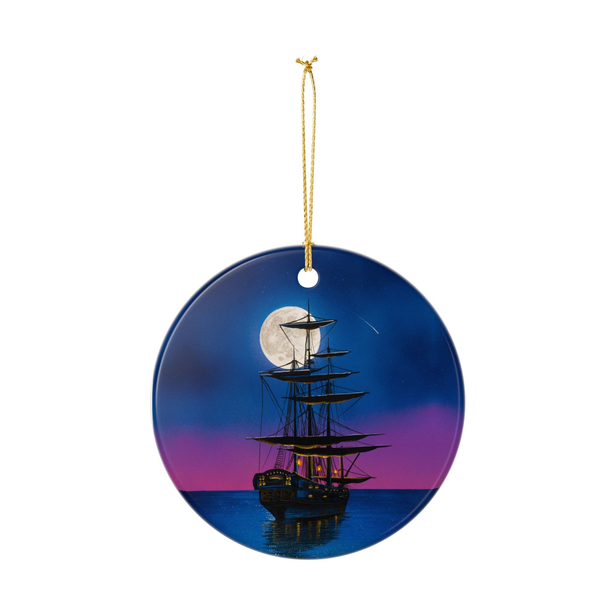 "Sailing On A Dream" Ceramic Ornament