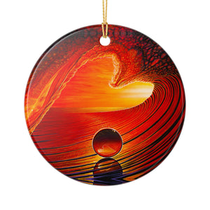 "Love" Ceramic Ornament