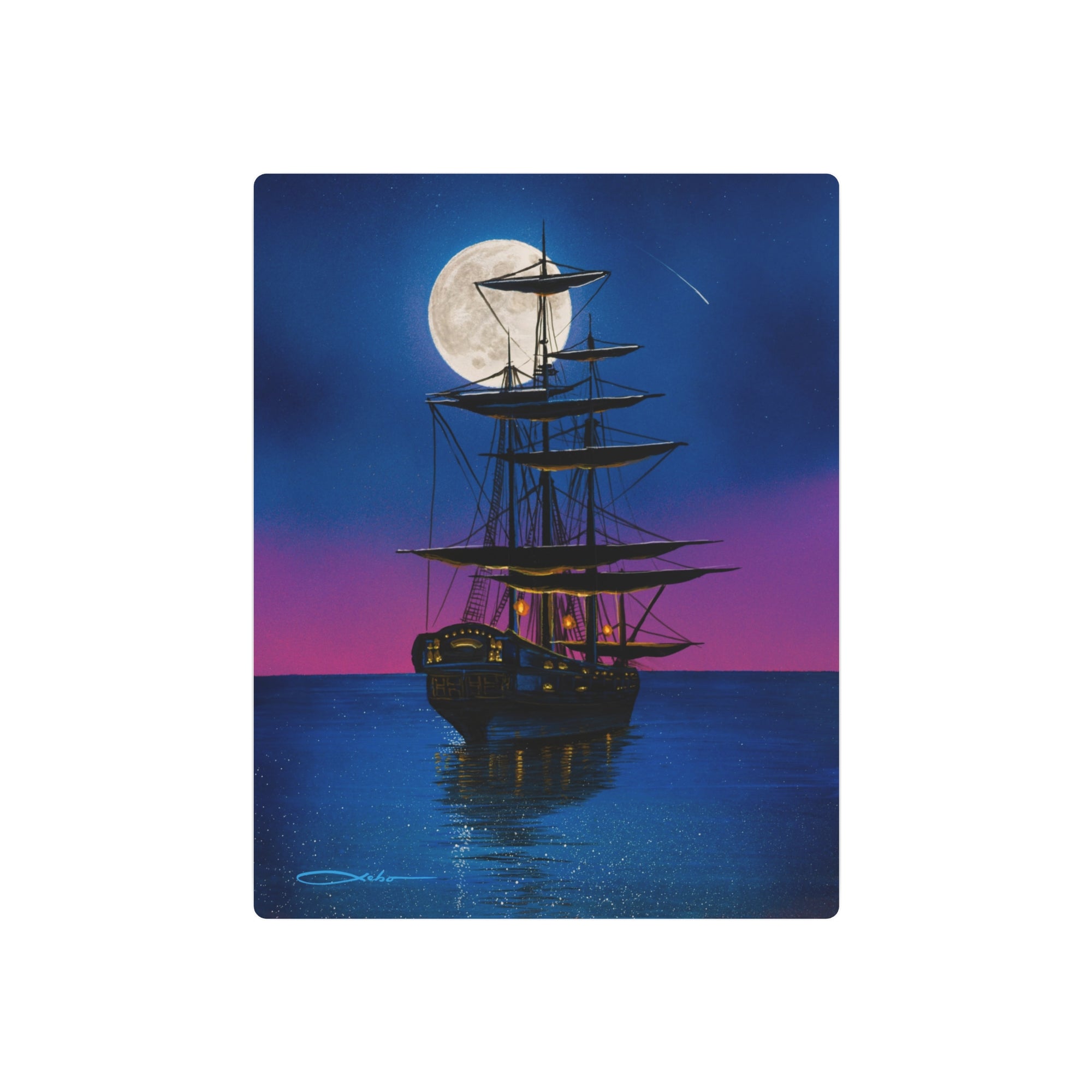 "Sailing On A Dream" Metal Print