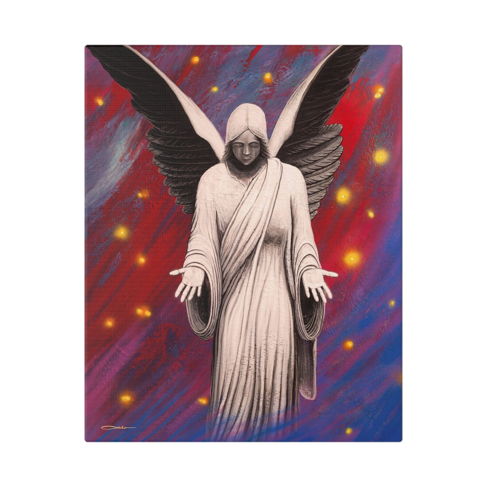 "Angel Of Peace" Stretched Canvas Print
