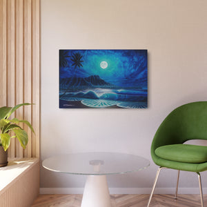 "Waikiki Blue" Metal Print