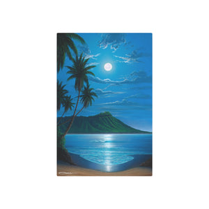 "Diamond Head Moon" Metal Print