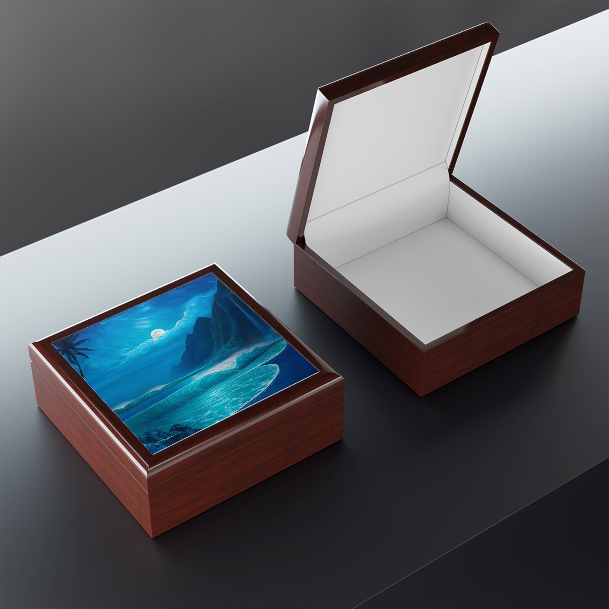"Elegance Of The Moon" Jewelry Box