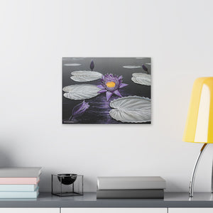 "Lavender Lotus"— Stretched Canvas Print