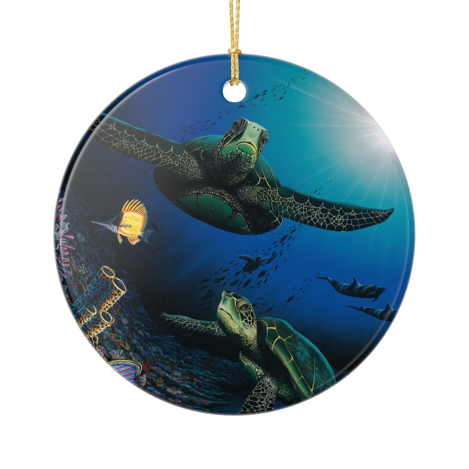 "Honu Reef" Ceramic Ornament