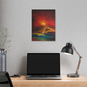 "Mauna Loa Awakes" Stretched Canvas Print