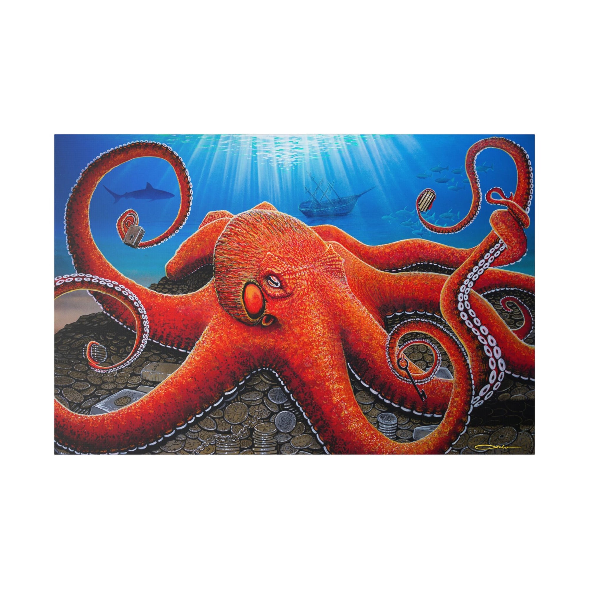 "No Man's Treasure" Stretched Canvas Print