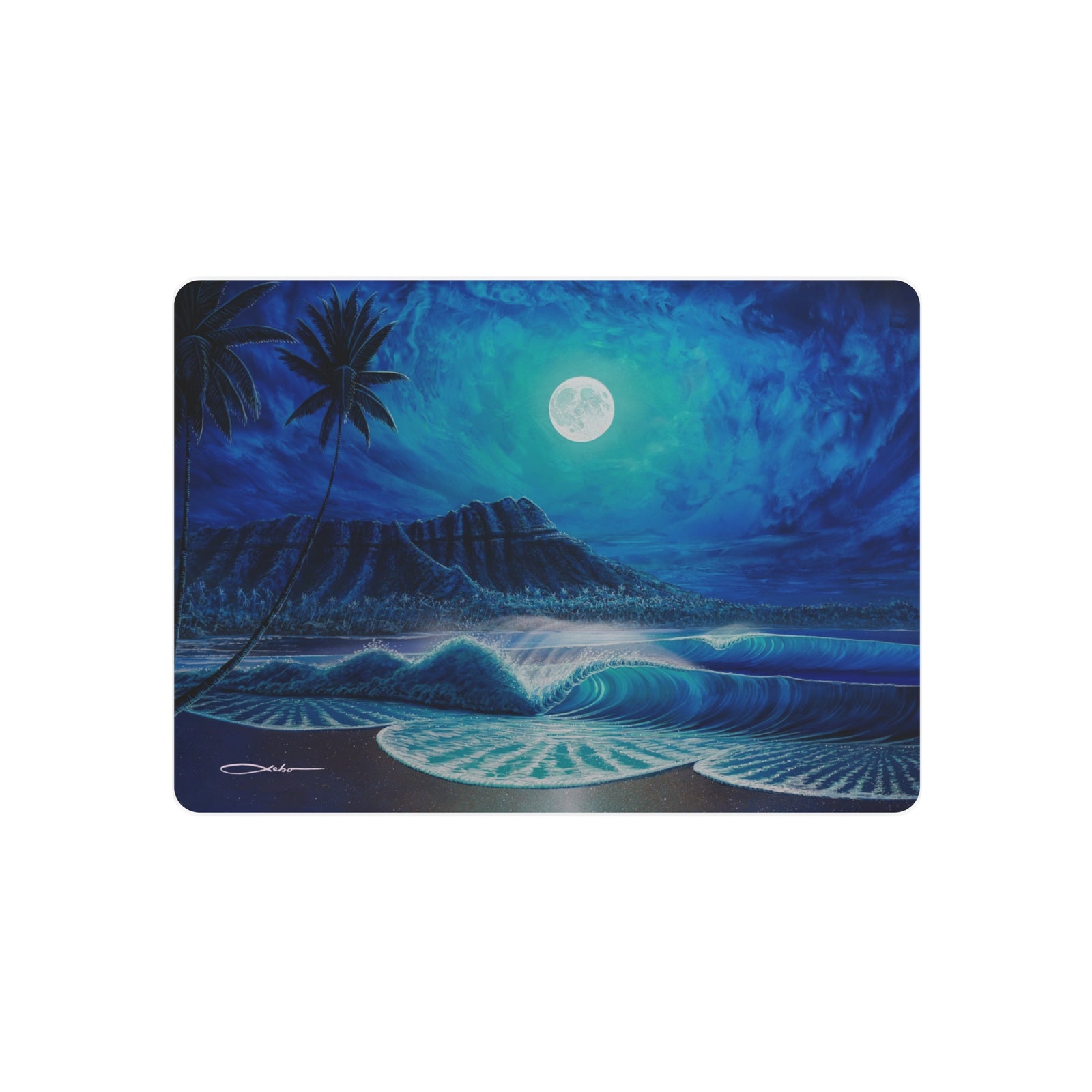 "Waikiki Blue" Metal Print