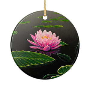 "Pink Sparkle" Ceramic Ornament