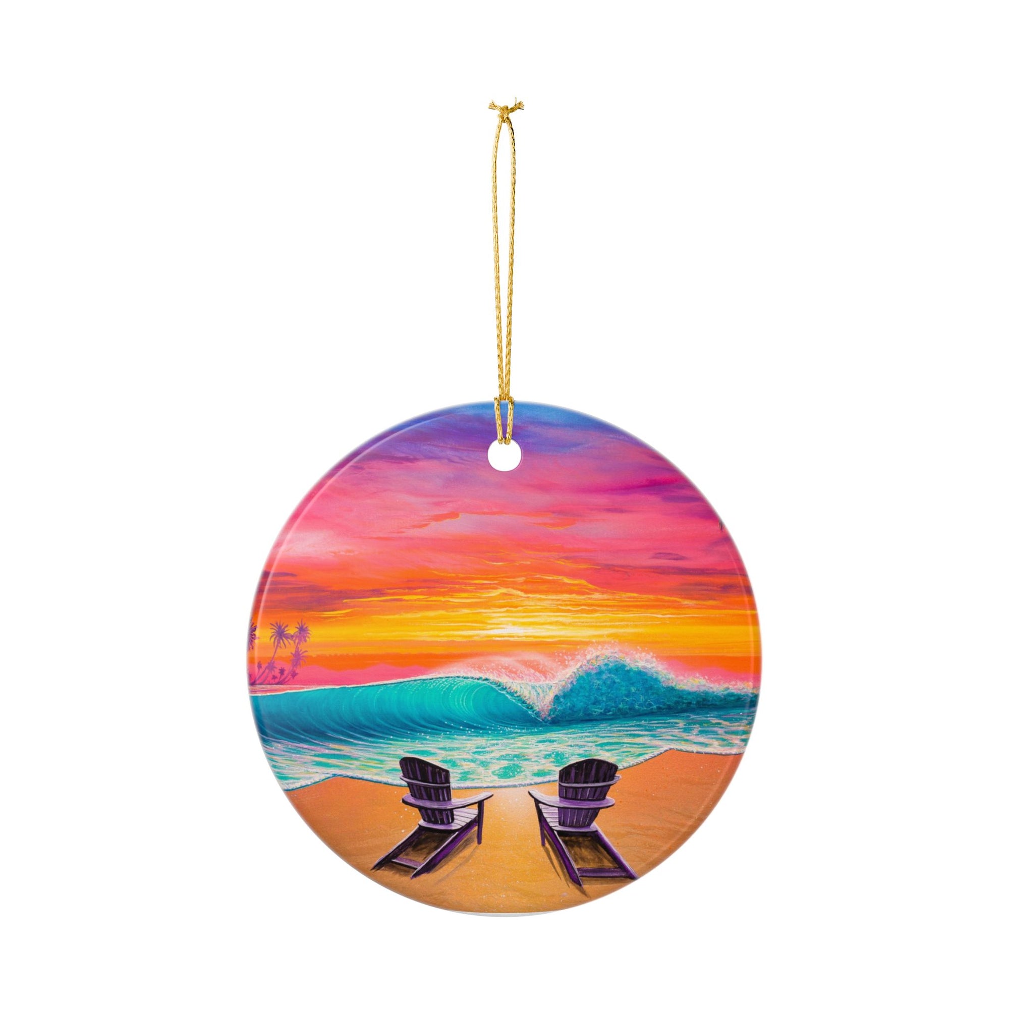 "Sunset At Margaritaville" Ceramic Ornament