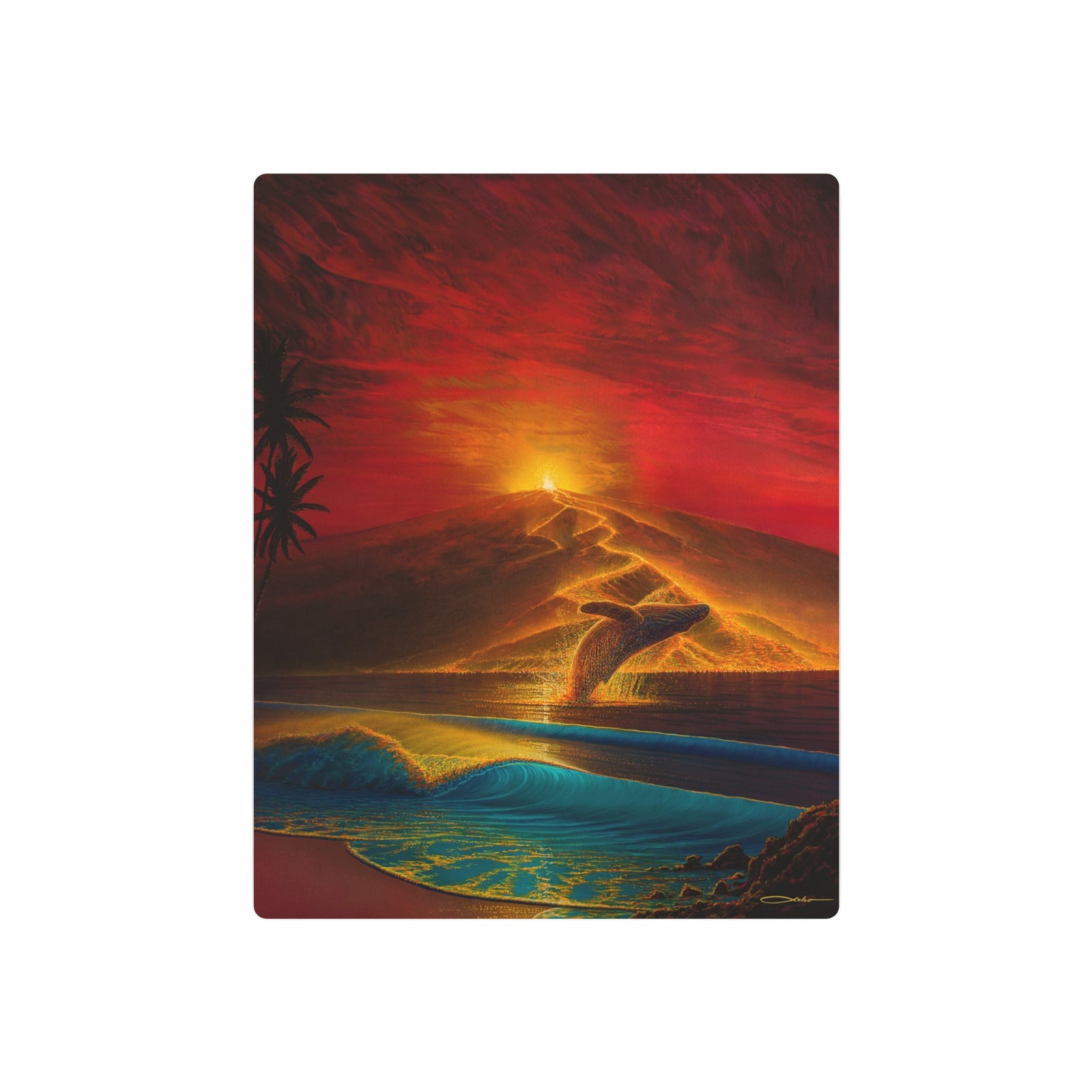 "Mauna Loa Awakes" Metal Print