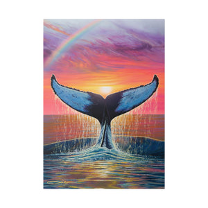 "Whalecation" Stretched Canvas Print