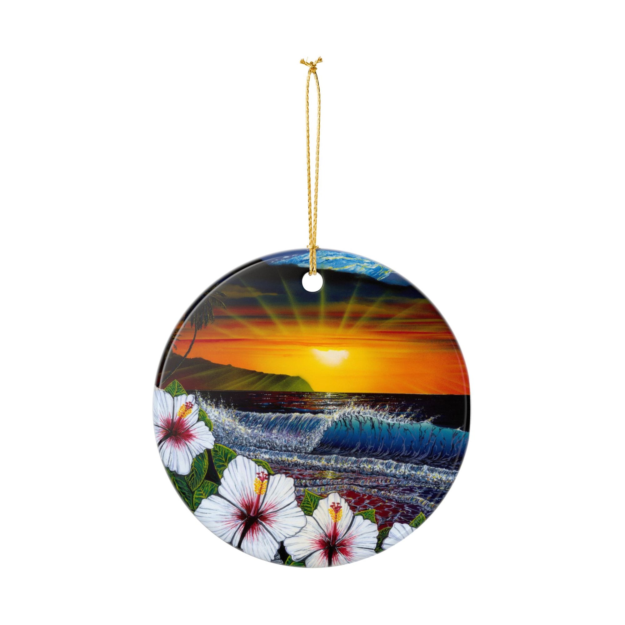 "Ehukai Beach" Ceramic Ornament