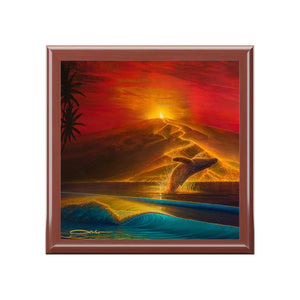 "Mauna Loa Awakes" Jewelry Box