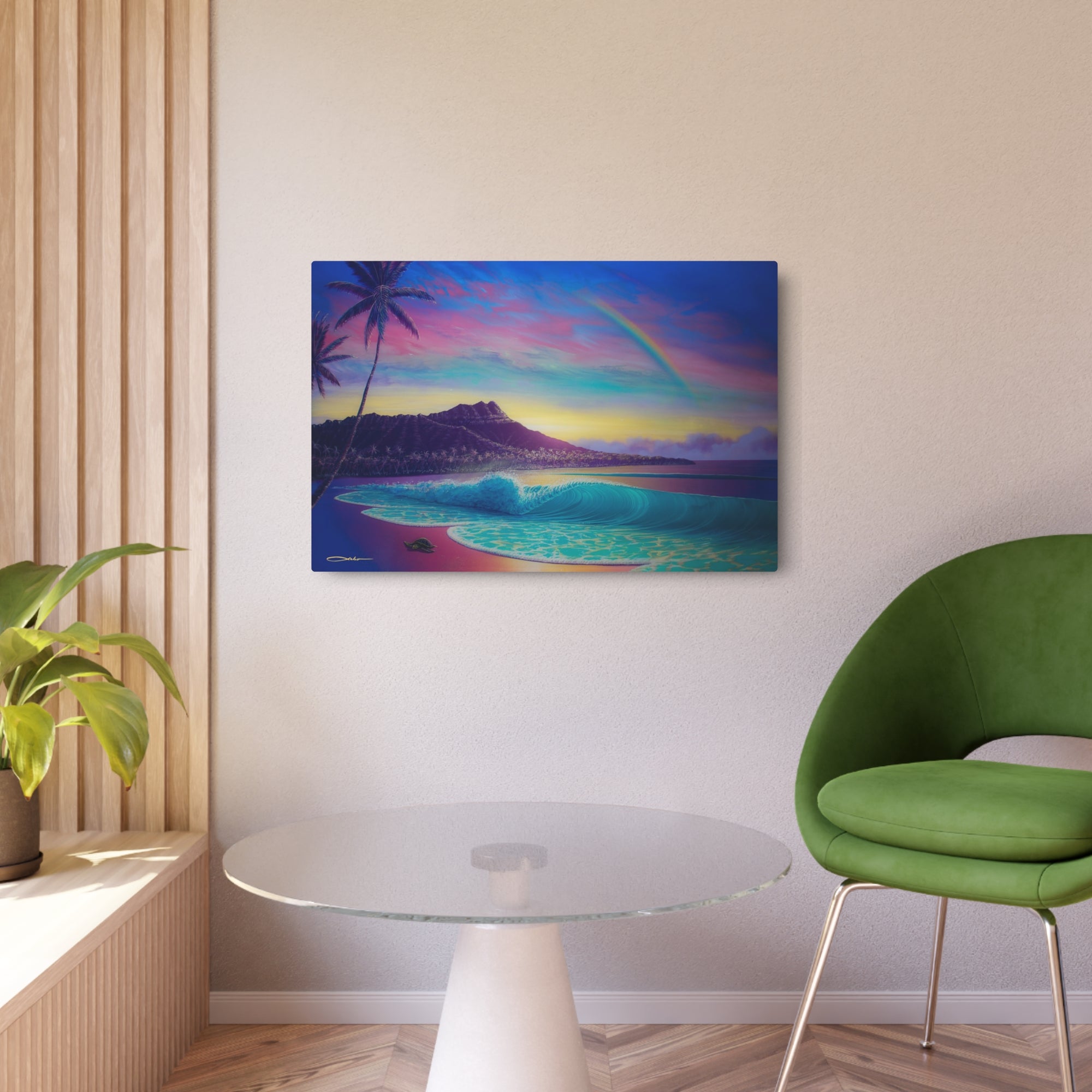 "Blissful Waikiki" Metal Print