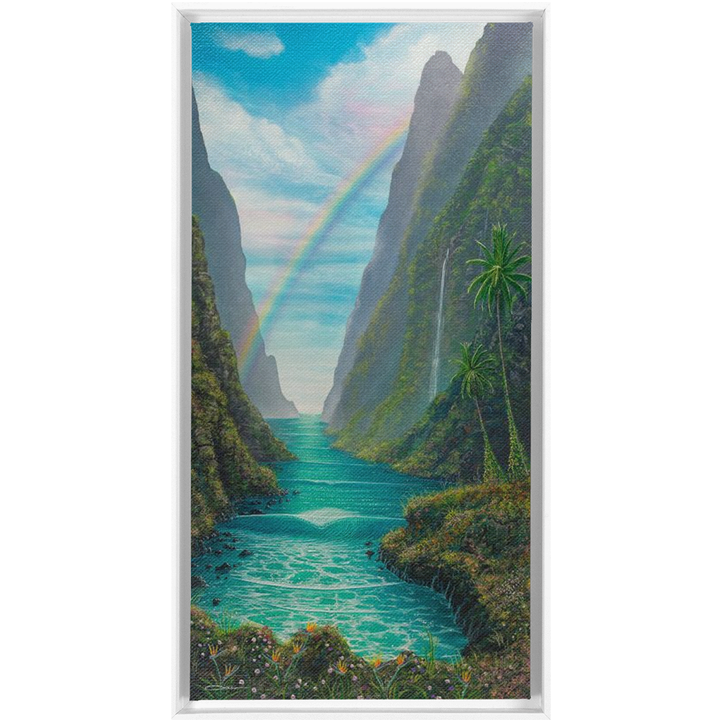 "Hidden Valley" Framed Traditional Stretched Canvas