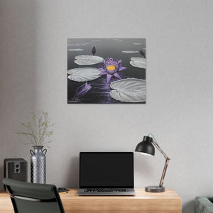 "Lavender Lotus"— Stretched Canvas Print