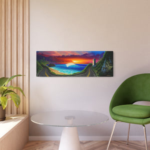 "Sunset At Waimea" Metal Print