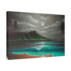 "Midnight Breeze" Stretched Canvas Print