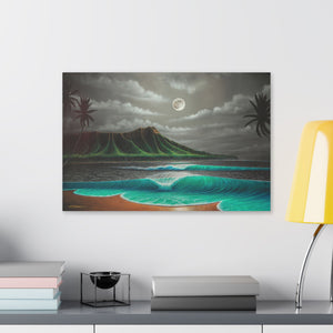 "Midnight Breeze" Stretched Canvas Print