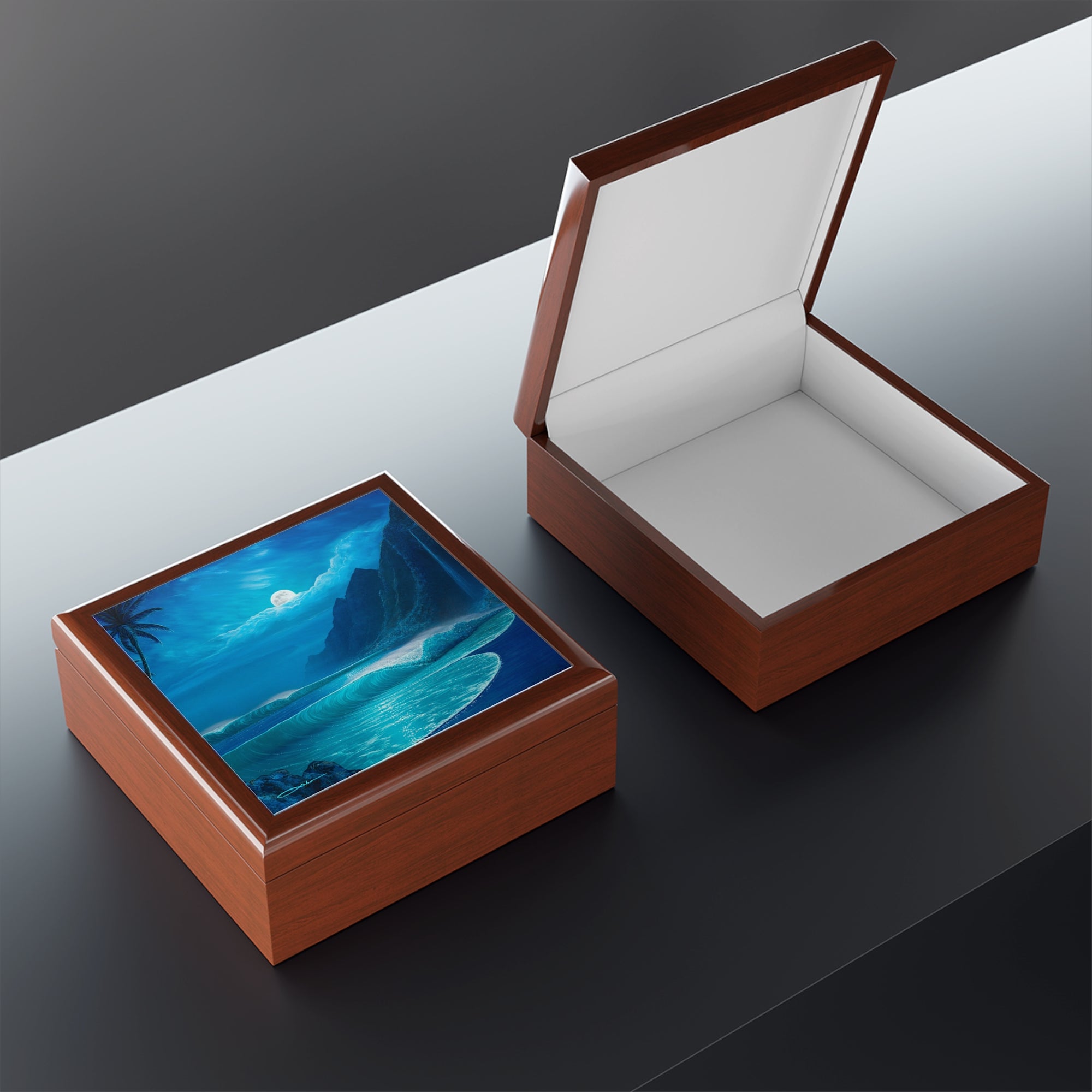 "Elegance Of The Moon" Jewelry Box