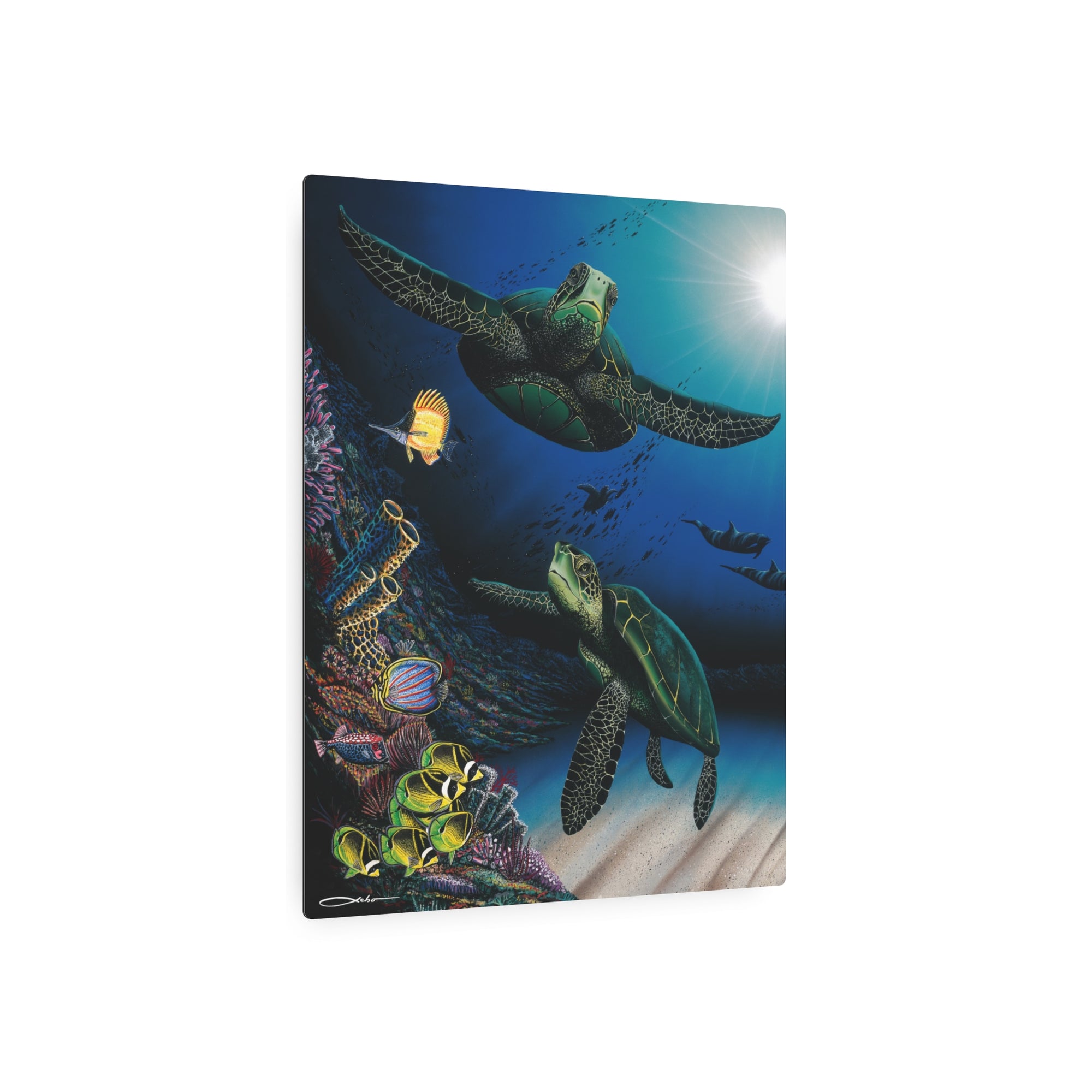 "Honu Reef" Metal Print