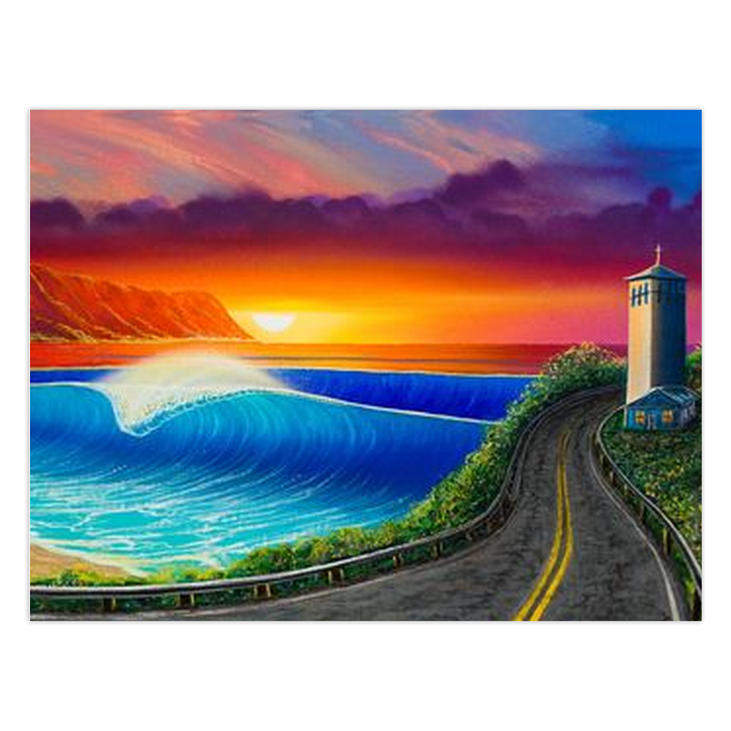 "Sunset At Waimea" Folded Cards