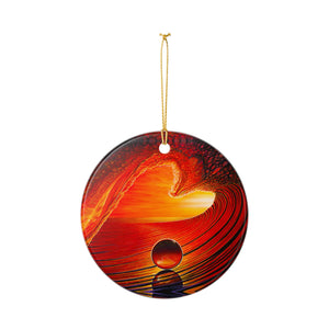 "Love" Ceramic Ornament