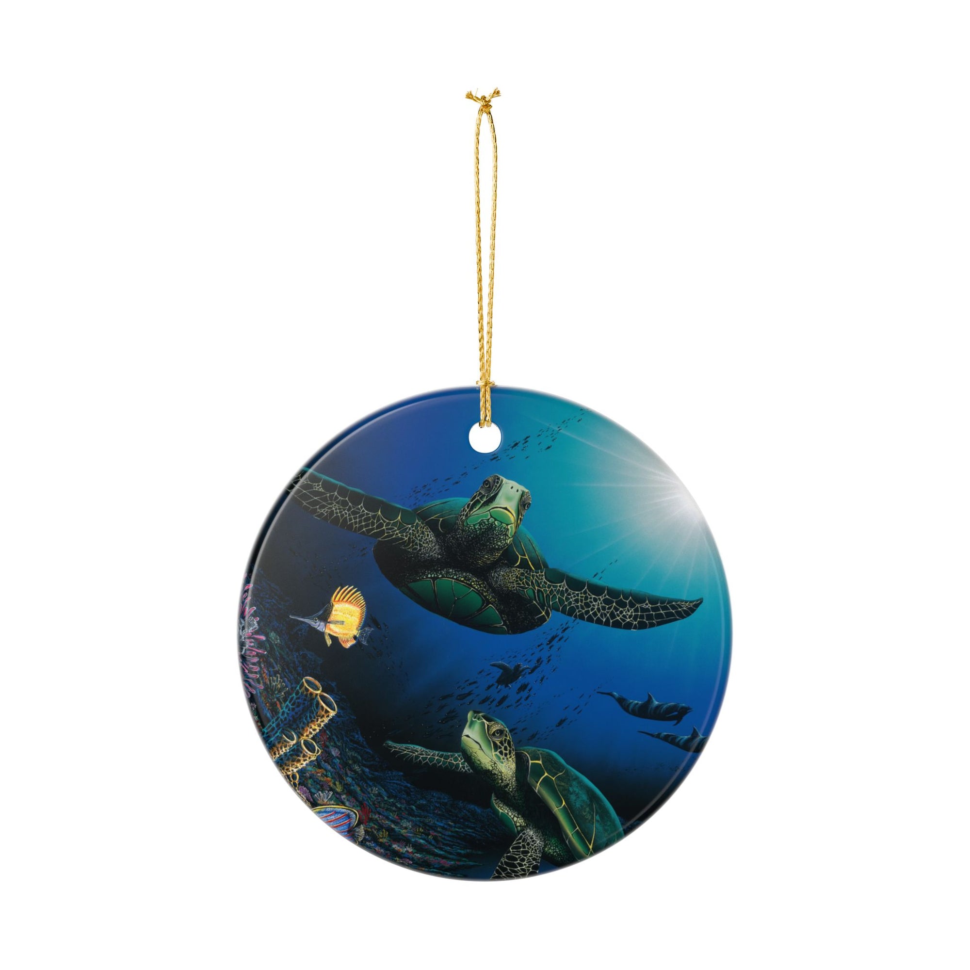 "Honu Reef" Ceramic Ornament